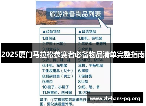 2025厦门马拉松参赛者必备物品清单完整指南 2025厦门马拉松参赛者必备物品清单完整指南