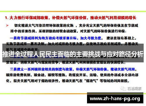 推进全过程人民民主面临的主要挑战与应对路径分析 推进全过程人民民主面临的主要挑战与应对路径分析